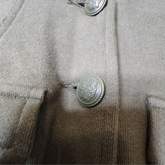 Torrid Army Green Terry Knit Military Style Ulitilty Jacket...size 2 - Picture 3 of 8